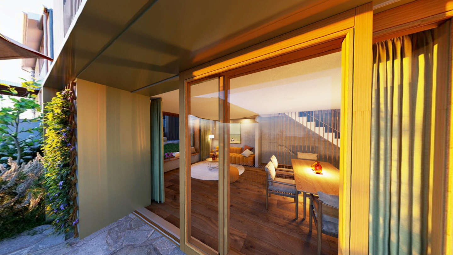 EFH Haus B Einblick Sitzplatz