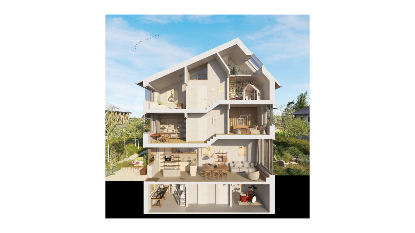 Schnitt Haus A 5,5 Zi