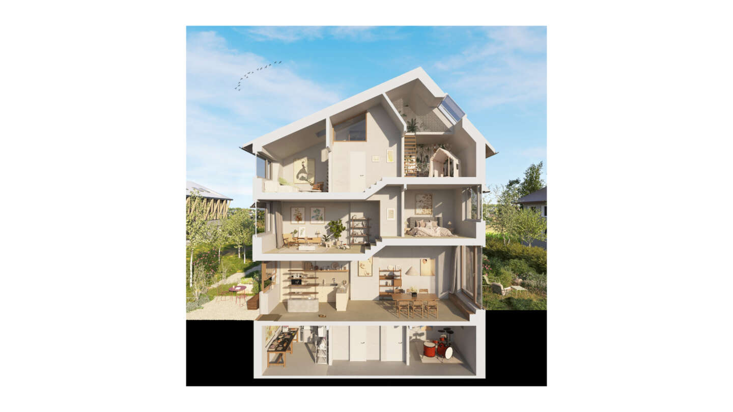 Schnitt Haus A 4,5 Zi